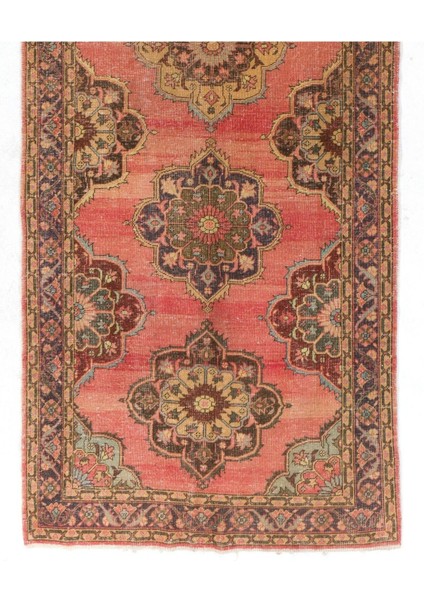 145 x 400 cm El Yapımı Eski Konya-Sille Yolluk Halı. Koridor Halısı, Antre Hol Halı modelleri