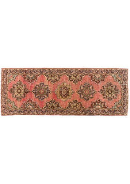 145 x 400 cm El Yapımı Eski Konya-Sille Yolluk Halı. Koridor Halısı, Antre Hol Halı indirimleri