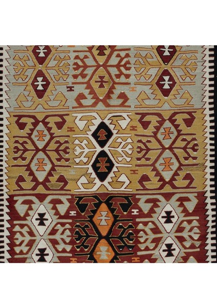 165 x 302 cm Eski Düz Dokuma Kilim, Geometrik El Dokuma Kilim, Renkli Halı, Yün indirimleri