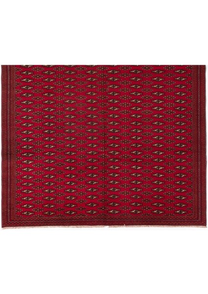 184 x 290 cm Orta Asya'dan Eski El Yapımı Halı. Kırmızı Renkli Yün Halı modelleri