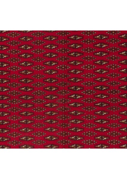 184 x 290 cm Orta Asya'dan Eski El Yapımı Halı. Kırmızı Renkli Yün Halı fırsatları