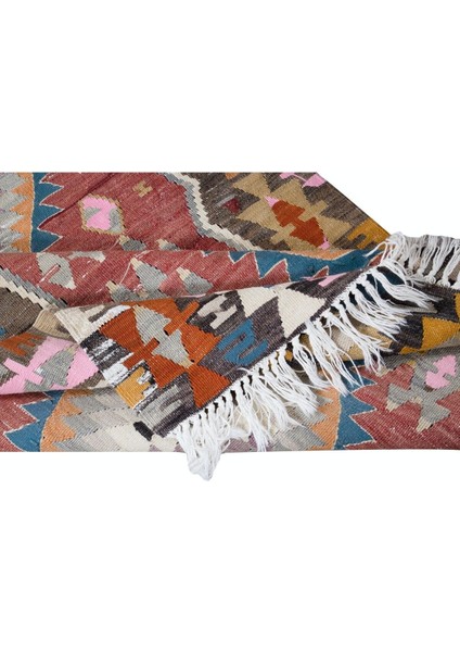 80 x 145 cm Geometrik Desenli Renkli Eski Isveç Iskandinav Küçük Kilim, Yünden Yapılmıştır modelleri