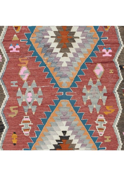 80 x 145 cm Geometrik Desenli Renkli Eski Isveç Iskandinav Küçük Kilim, Yünden Yapılmıştır indirimleri