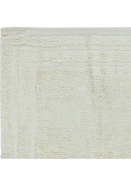 94 x 112 cm Doğal Boyasız Bej Yünden Minimalist Eski El Yapımı Anadolu Küçük Tülü Halı