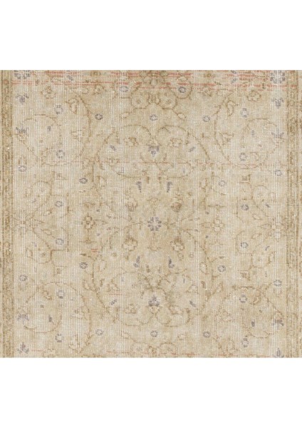 106 x 206 cm Eski Çiçek Desenli Eski Uşak Halı, Güneşte Soldurulmuş El Dokuma Halı fırsatları