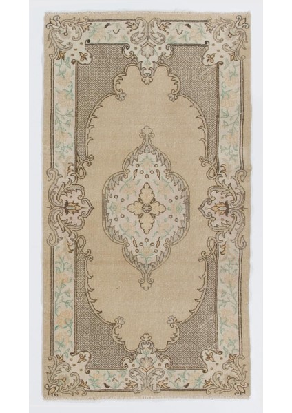 114 x 213 cm Eski Anadolu Uşak Halısı. El Düğümlü Halı, Zemin Kaplaması