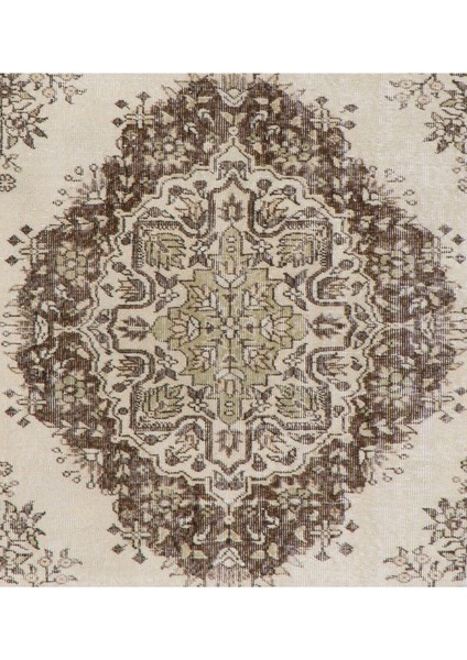 165 x 270 cm Doğal Bej ve Kahverengi Yün Eski Güneşte Soldurulmuş Isparta Halısı modelleri