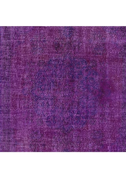 210 x 310 cm Mor El Dokuması Halı, El Düğümlü Alan Halısı, Eski Türk Halısı indirimleri
