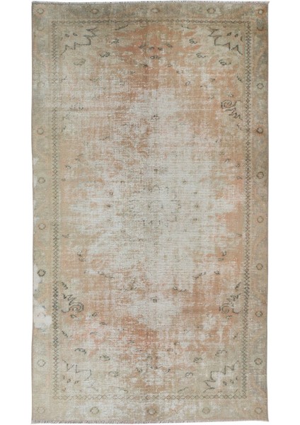 173 x 300 cm Anadolu Uşak El Düğümlü Halı, Eski Eskitilmiş Halı