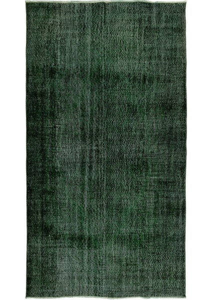 (180 x 310 cm ) Yeşil Tonlarda El Dokuması Isparta,anadolu Halısı