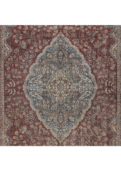 205 x 317 cm Geleneksel Osmanlı Halısı, 1950'LI Yıllardan, El Yapımı Madalyonlu Türk Halısı indirimleri