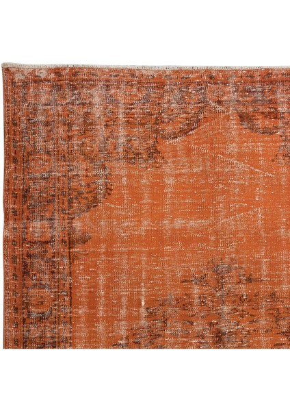 190 x 290 cm Turuncu Halı, Yenilenmiş El Dokuma Halı, El Yapımı Halı, El Düğümlü Modern Halı fırsatları