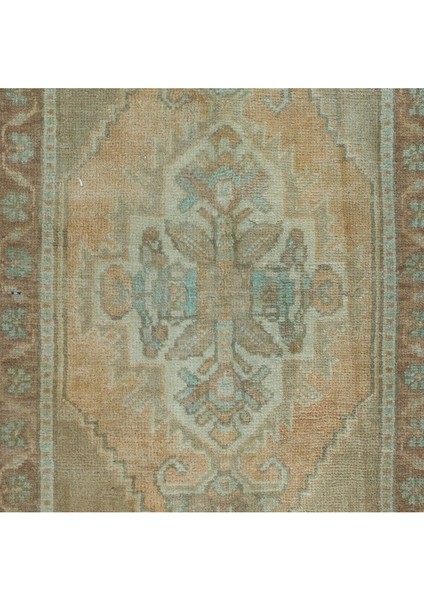 50 x 103 cm Soluk Eski Uşak Küçük Halı. El Yapımı Paspas, Hamam Paspası, Mutfak Küçük Boy Halı indirimleri