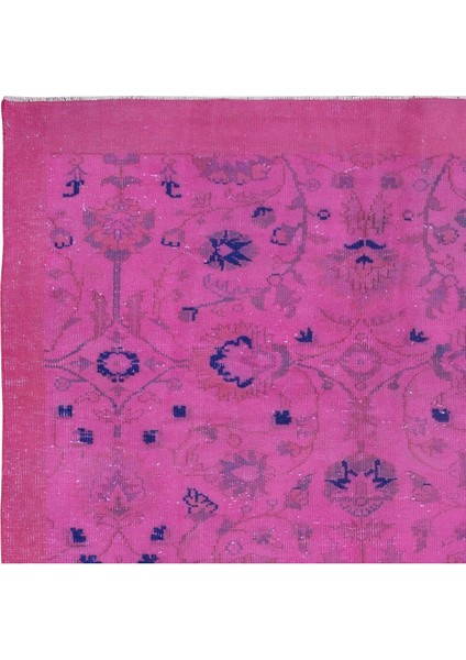 197 x 275 cm , Eski El Yapımı Türk Işi Halı, El Dokuma Pembe Halı