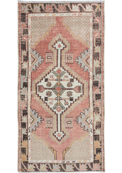 73 x 145 cm 20.yüzyıl Ortası Küçük Türk Halısı, El Düğümlü Halı, Dekoratif Paspas
