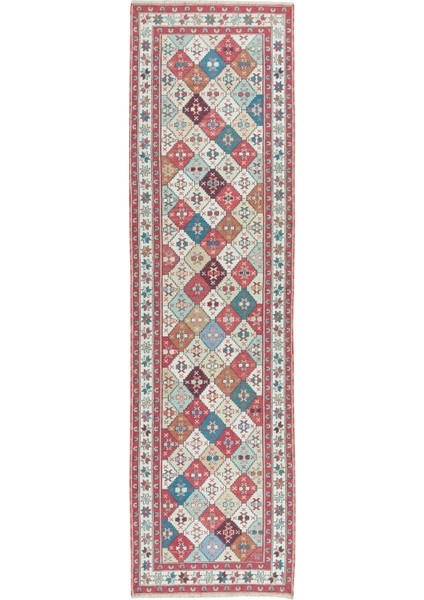 77 x 283 cm Türkiye'den Koridor Yolluk Halısı, El Düğümlü Koridor Halısı