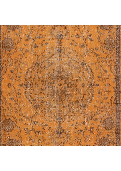 180 x 271 cm Modern Çocuk Odası Halısı, El Dokuma Turuncu Halı, El Düğümlü Alan Halısı indirimleri