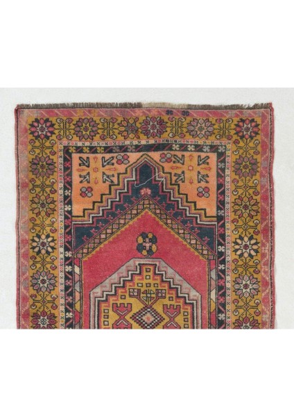 118 x 205 cm Otantik El Yapımı Eski Türk Köy Halısı, Geleneksel Eşsiz El Dokuma Yünlü Halı fiyatları