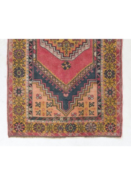 118 x 205 cm Otantik El Yapımı Eski Türk Köy Halısı, Geleneksel Eşsiz El Dokuma Yünlü Halı modelleri