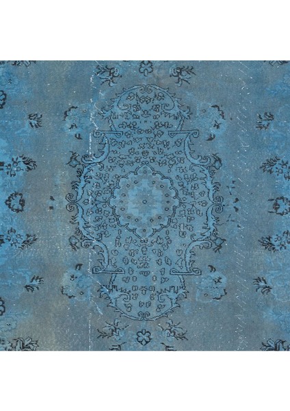 215 x 306 cm El Düğümlü Açık Mavi Halı, Modern El Dokuması Yün ve Pamuktan Yapılmış Alan Halısı indirimleri