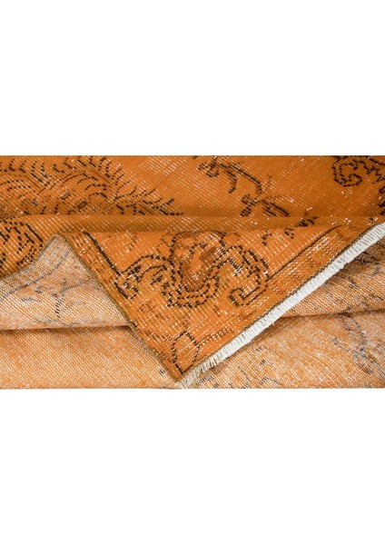 154 x 245 cm Çağdaş El Dokuması Turuncu Halı, Oturma Odası Dekoru Halı, Salon Halısı modelleri