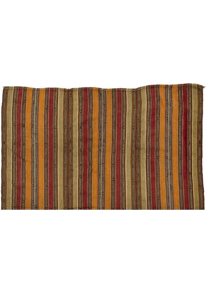 184 x 217 cm Eski Türk Kilimi, Çizgi Desenli Düz Dokuma Kilim fiyatları