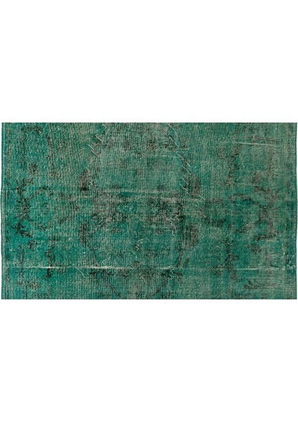 (171 x 276 cm ) Yeşil Tonlarda El Dokuması Halı, Modern Isparta Anadolu Halısı modelleri