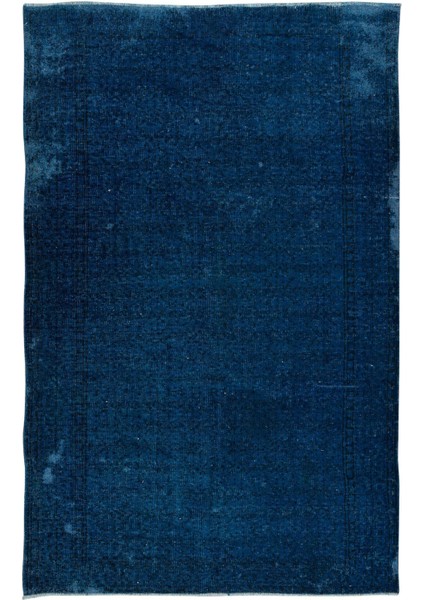 174 x 280 cm Geleneksel El Dokuması Mavi Halı, Anadolu'dan Yünlü Halı, Modern Alan Halısı