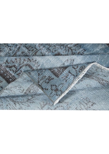 150 x 261 cm Geleneksel El Dokuması Mavi Halı, Anadolu'dan Yünlü Halı, Modern Alan Halısı modelleri
