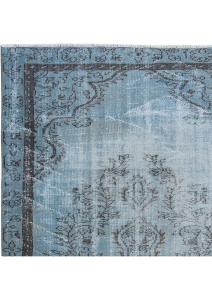 150 x 261 cm Geleneksel El Dokuması Mavi Halı, Anadolu'dan Yünlü Halı, Modern Alan Halısı fırsatları