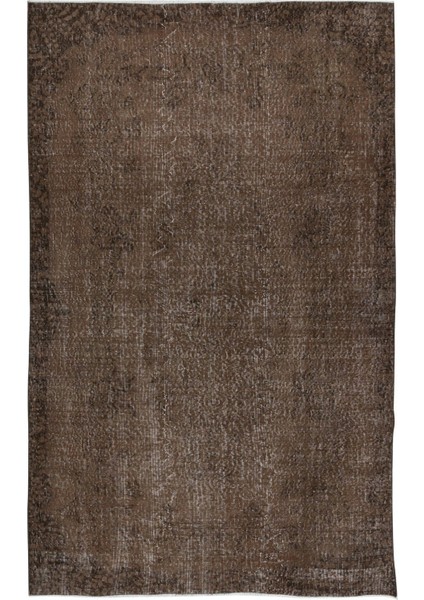 170 x 268 cm Modern Ev ve Ofis Dekoru Için Kahverengi Halı, El Yapımı Anadolu Halı