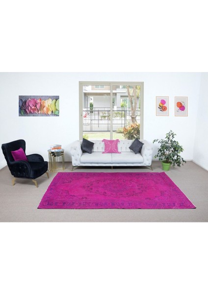 192 x 303 cm , Modern Ev ve Ofis Dekoru Için Pembe Halı, El Yapımı Anadolu Halı fiyatları