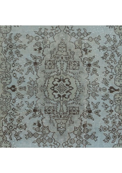 116 x 208 cm Çağdaş Mavi Halı, El Düğümlü Mutfak Halısı, Çiçek Desenli Küçük Halı indirimleri