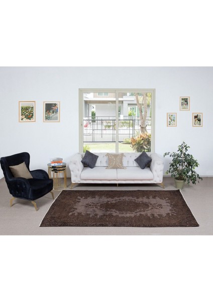 172 x 273 cm Çağdaş El Düğümlü Halı, Kahverengi El Dokuması Yün ve Pamuktan Yapılmış Alan Halısı fiyatları