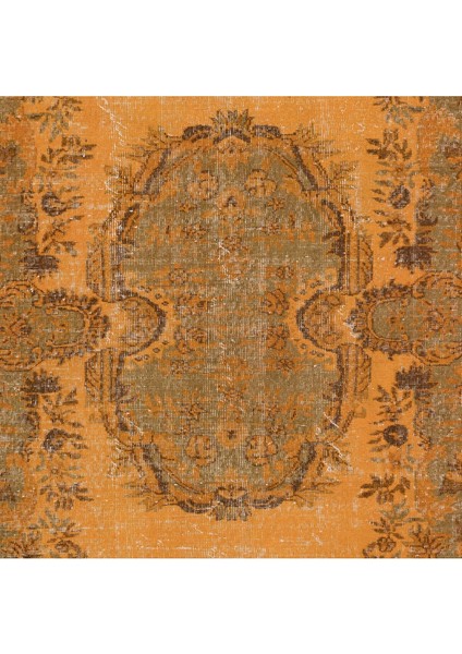 180 x 298 cm El Dokuma Alan Halısı, El Düğümlü Turuncu Modern Halı indirimleri