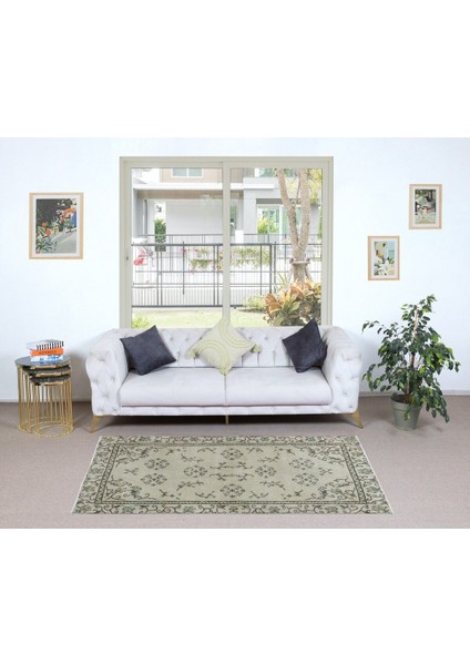 113 x 200 cm Eski El Düğümlü Halı, Güneş Solmuş Küçük Halı, Dekoratif Giriş Halısı fiyatları