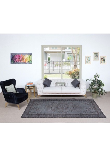 168 x 285 cm Gri Salon Halısı, El Dokuması Yünlü Türk Halısı, Pamuklu Alan Halısı fiyatları