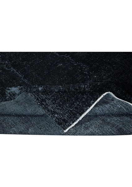 208 x 297 cm El Dokuması Büyük Halı, Düz Siyah Modern Halı, El Yapımı Yünlü Halı modelleri