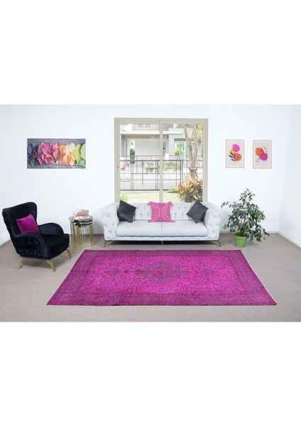 193 x 298 cm , Pembe El Dokuması Halı, Mutfak ve Yemek Odası Için Modern Halı fiyatları