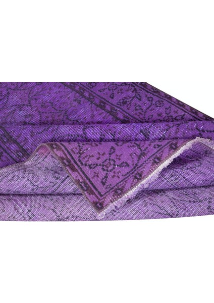 127 x 231 cm Otantik Mor El Yapımı Halı, Yenilenmiş El Düğümlü Türk Halısı modelleri