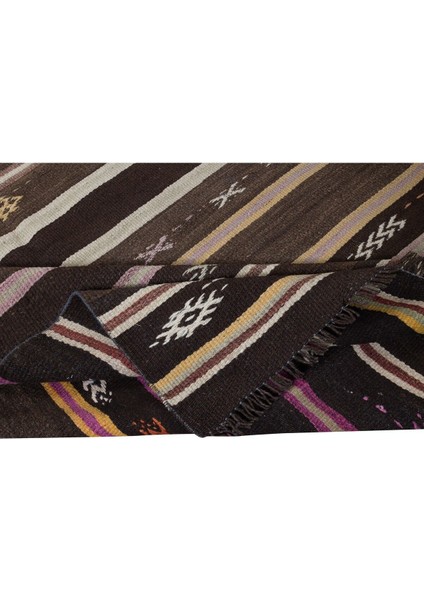 133 x 366 cm Eski Anadolu Koridor Yolluk Kilim, Düz Dokuma Koridor Halısı modelleri