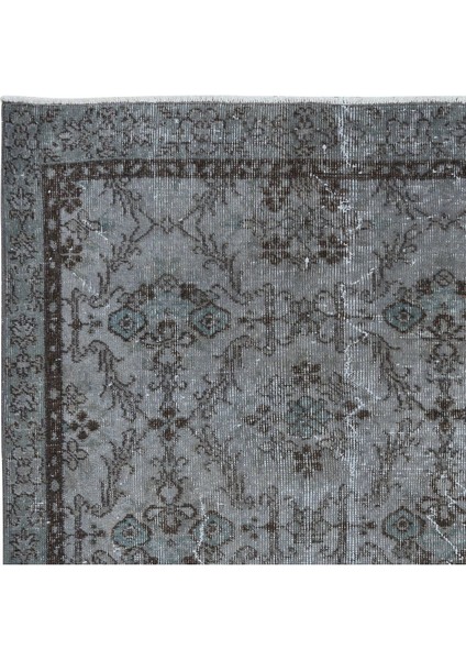 110 x 182 cm Modern El Yapımı Halı, Gri Çocuk Odası Halı, Gri Ev Dekoru fırsatları