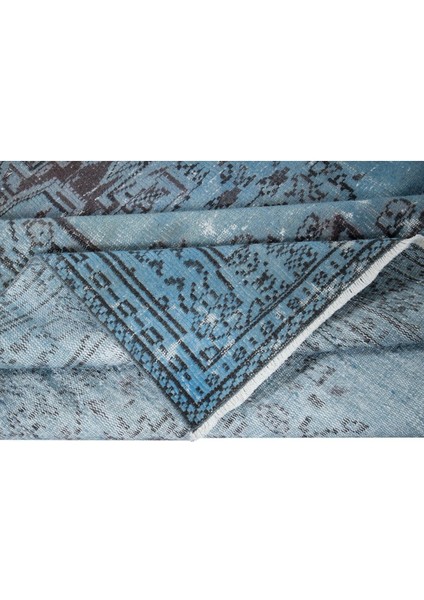 188 x 305 cm Modern Ev Dekoru Halı, Mavi El Yapımı Halı, Geleneksel Yünlü Halı modelleri