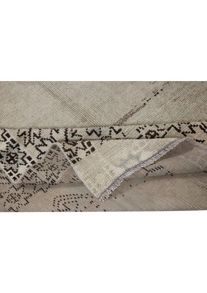 155 x 297 cm Güneşte Soldurulmuş Eski Bej Yünlü Halı, El Düğümlü Anadolu Uşak Halısı fiyatları