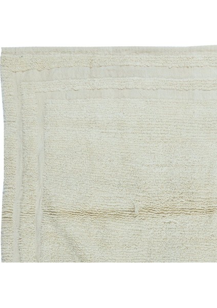 110 x 115 cm Eski Anadolu "tülü" Halısı, Doğal Yün, Minimalist Düz Bej Küçük Halı fırsatları