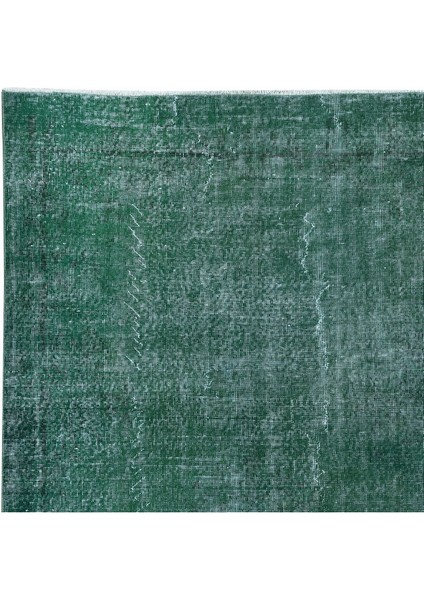 153 x 262 cm Yeşil El Dokuması Halı, El Düğümlü Alan Halısı, Eski Türk Halısı fırsatları