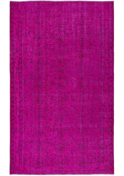 163 x 266 cm , Geleneksel El Dokuması Pembe Halı, Anadolu'dan Yünlü Halı, Modern Alan Halısı