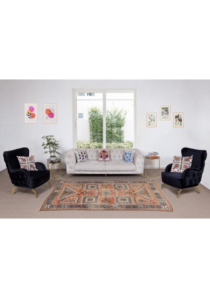172 x 270 cm Antika Bergama Halısı, Eski El Dokuması Halı, Muhteşem Halı fiyatları