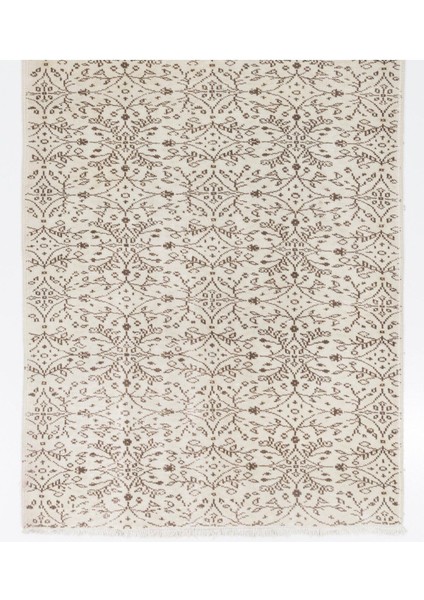 142 x 345 cm Eski El Yapımı Anadolu Yolluk, Bej Uzun Halı