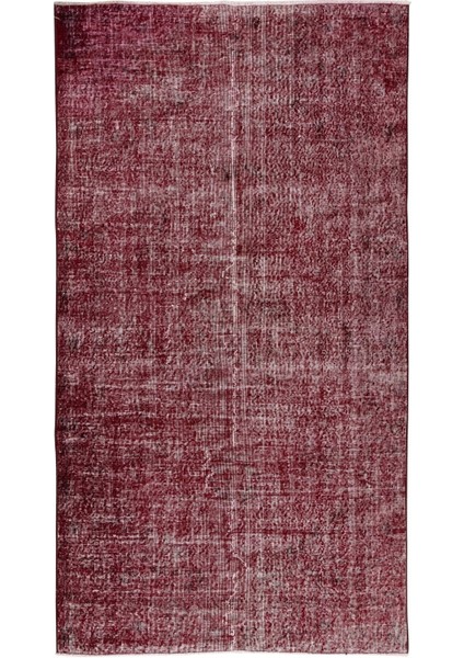 145 x 267 cm Çağdaş Kırmızı Otantik Yünlü Halı, El Dokuması Yeniden Boyanmış Eski Türk Halısı fiyatları